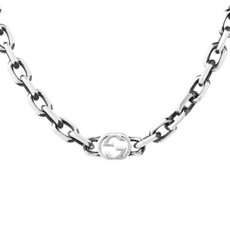 gucci interlocking g 60cm necklace|Gucci interlocking g necklace gold.